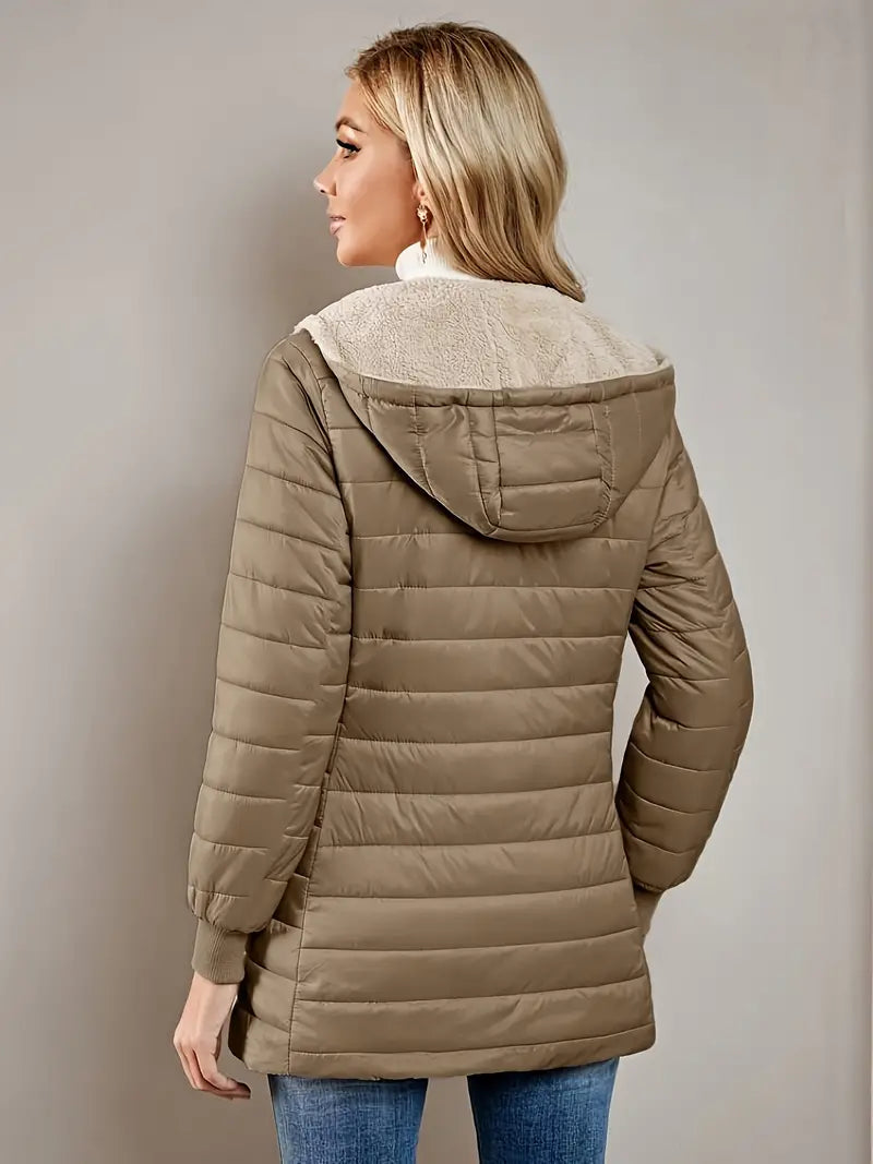 EB | Fleece Gefütterte Jacke mit Reißverschluss