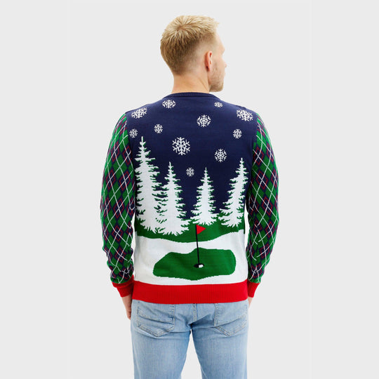 EB | Ho Ho Hole In One Weihnachts-Pullover Herren