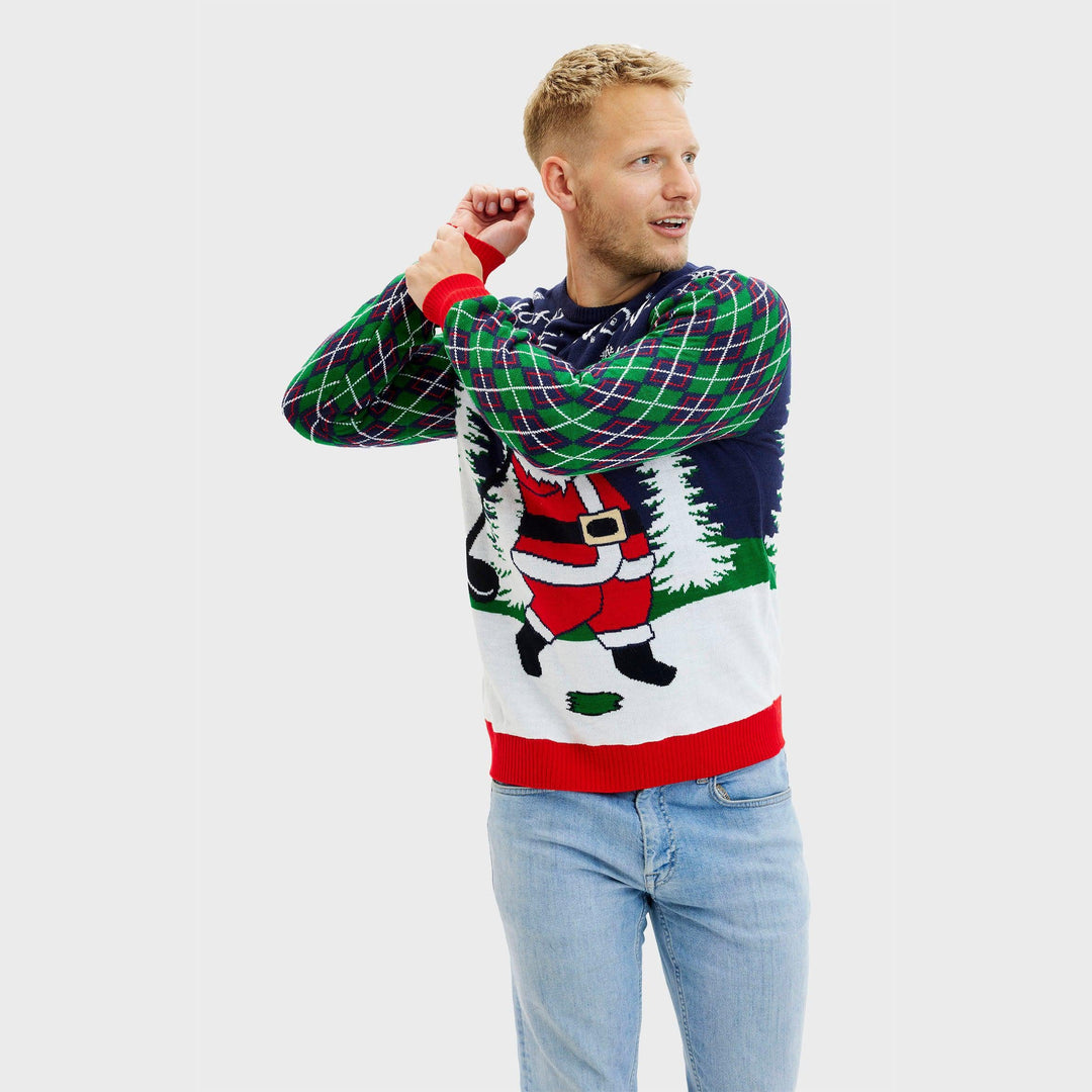 EB | Ho Ho Hole In One Weihnachts-Pullover Herren
