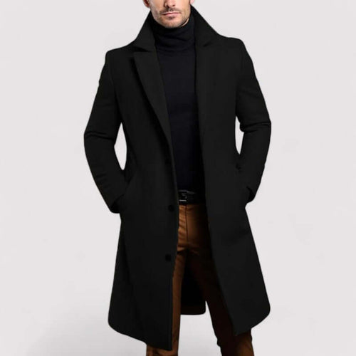 EB | Herren Langer Winter Wollmantel