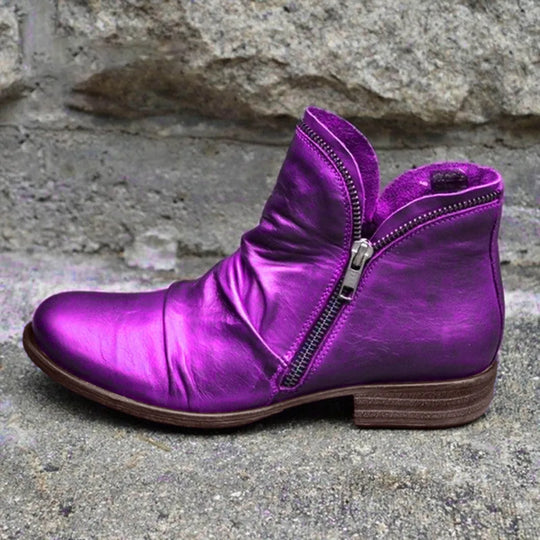 Damenstiefel mit doppeltem Reißverschluss EB EB