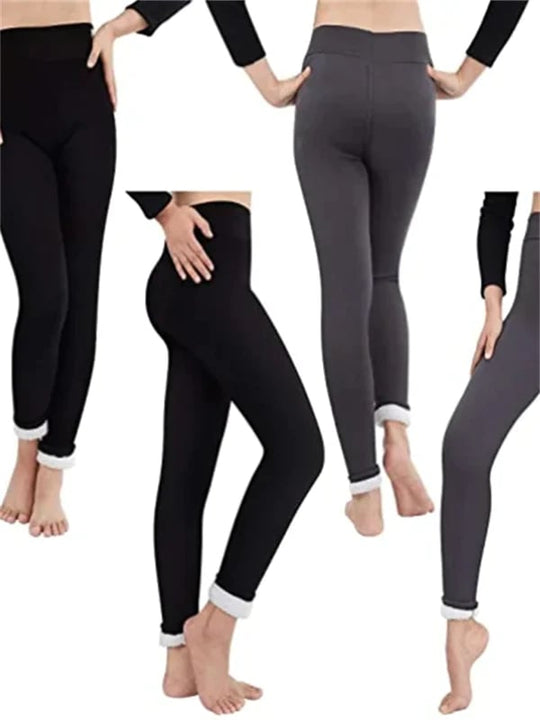 EB | Damen Winterhose Fleece - Warme Leggings mit Formungseffekt