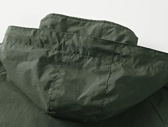 EB | Wasserdichte Outdoor Herrenjacke mit Abnehmbarem Kapuzenverband