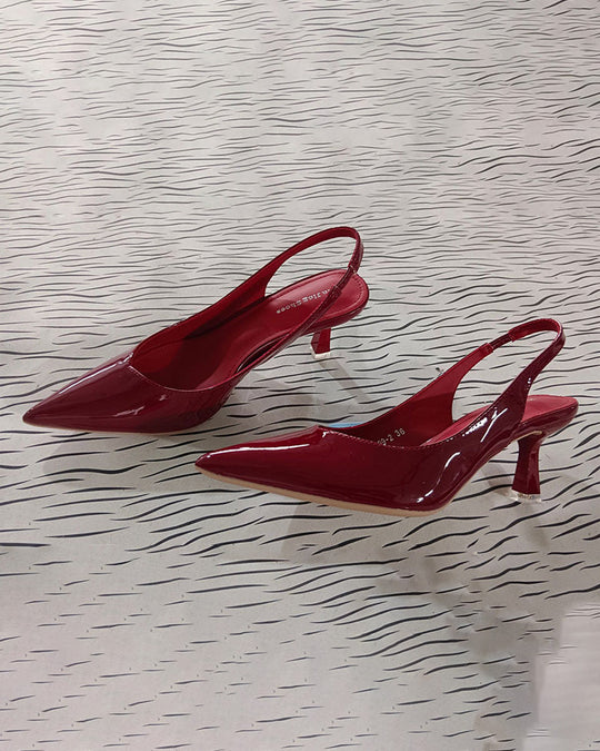EB | Einfarbige, Temperamentvolle High Heels mit Spitzer Zehenpartie