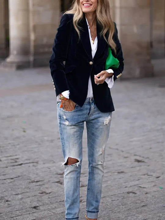 EB | Elegante Samtjacke