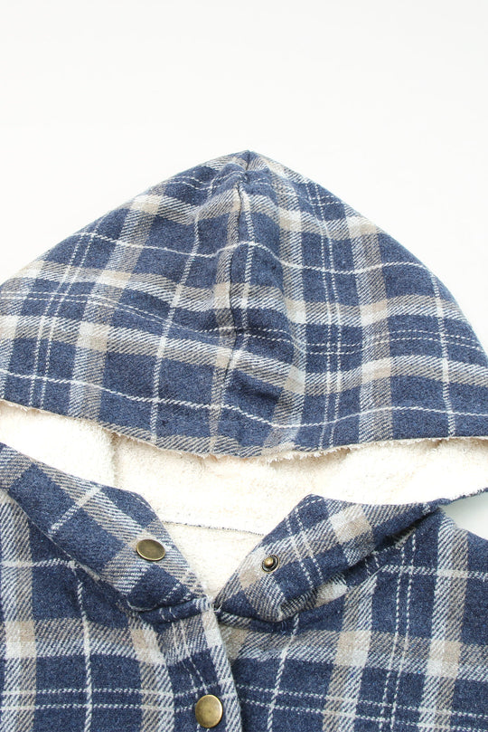 EB | Gepunktete Jacke mit Kapuze Weiches Plüschfutter Perfekt für Kalte Tage