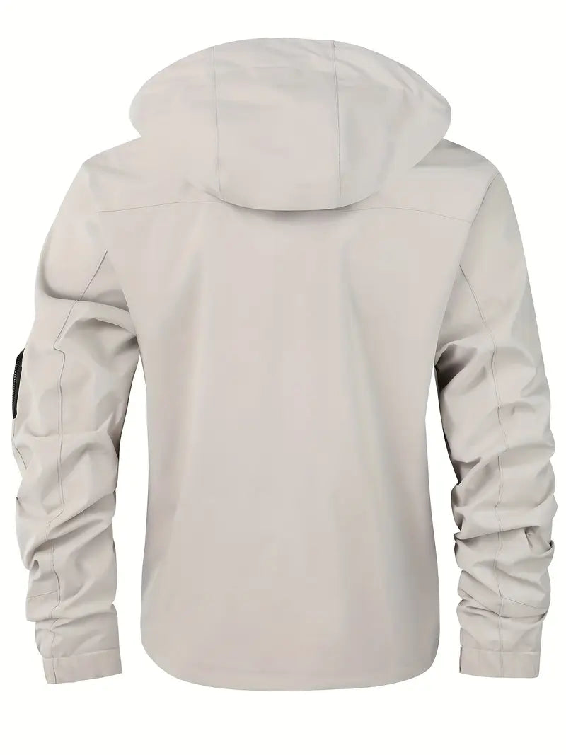 EB | Leichte Herren Outdoor-Jacke, winddicht und wasserdicht mit Kapuze