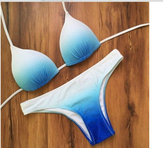Damen Triangel-Bikini mit elastischen Trägern EB