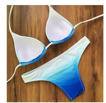 Damen Triangel-Bikini mit elastischen Trägern EB