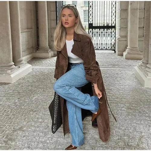 EB | Vintage langer Jack im Herbststil