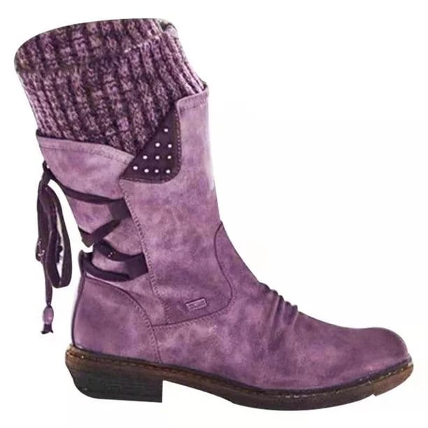Wasserdichte Stiefel Mit Reißverschluss An Der Wade EB