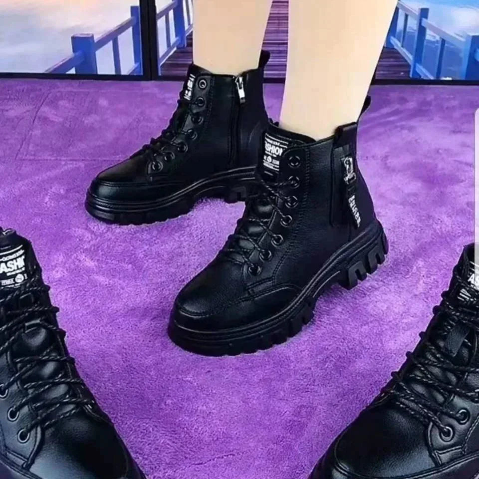 EB | Damen High Top Leder Martin Stiefel