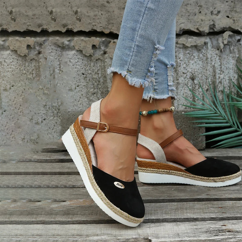 Vintage Wedge Sandalen EB