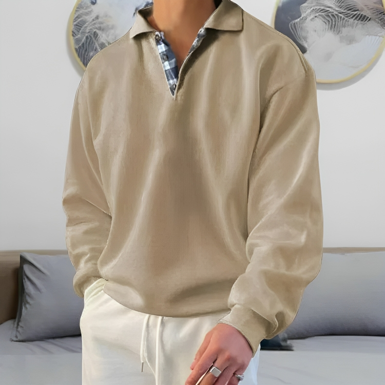 EB | Lässiger Polo Pullover Sweatshirt