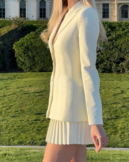 EB | Anzugjacke Plissee Kurzkleid Anzug