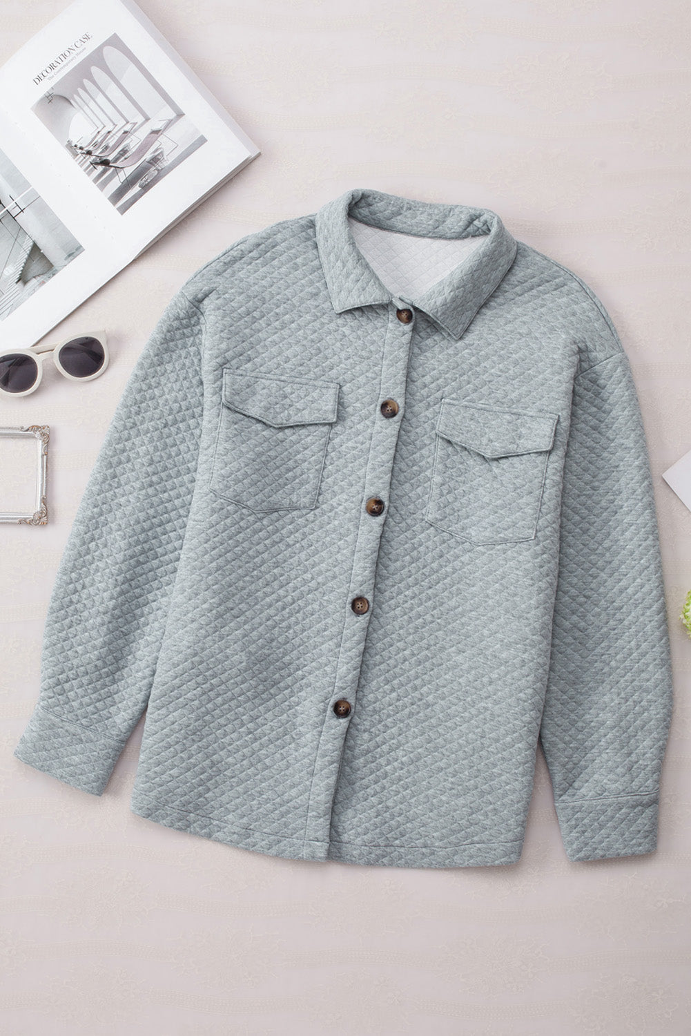 EB | Leichtgewicht Gesteppte Hemdjacke Polyester Komfort und Stil