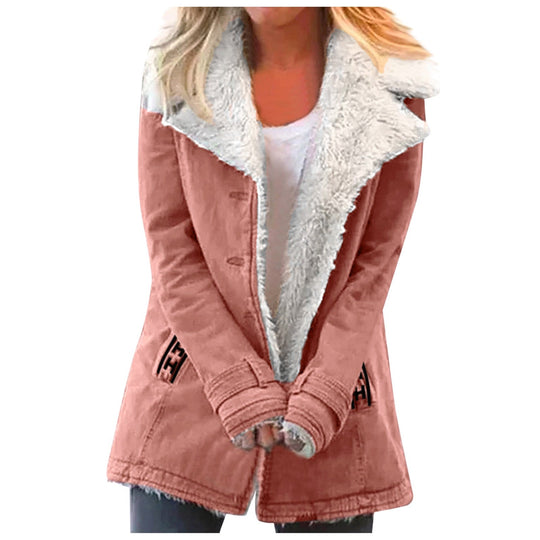EB | Damen Winterjacke Mit Reverskragen Und Langen Ärmeln
