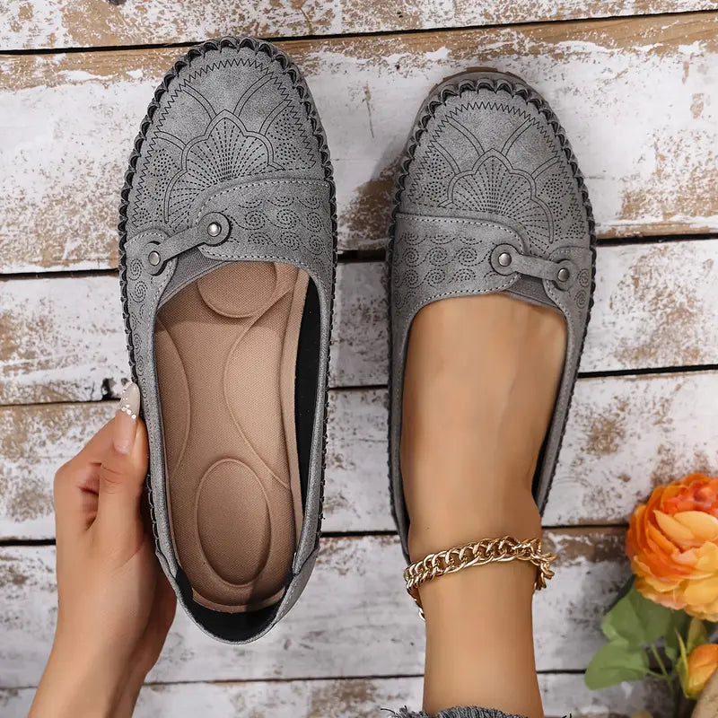 Damen-Lederschuhe, rutschfest & weich EB EB