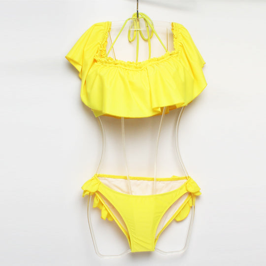 Damen Badeshorts mit Rüschenschnitt EB