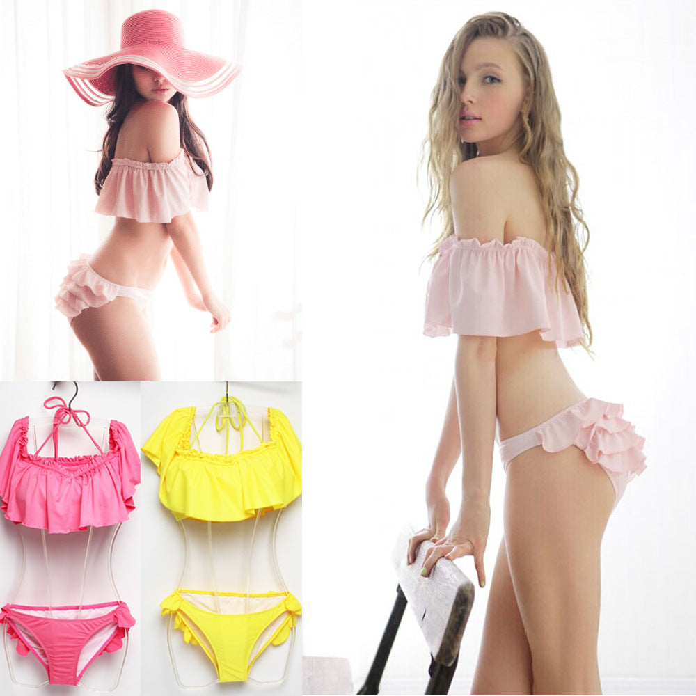 Damen Badeshorts mit Rüschenschnitt EB