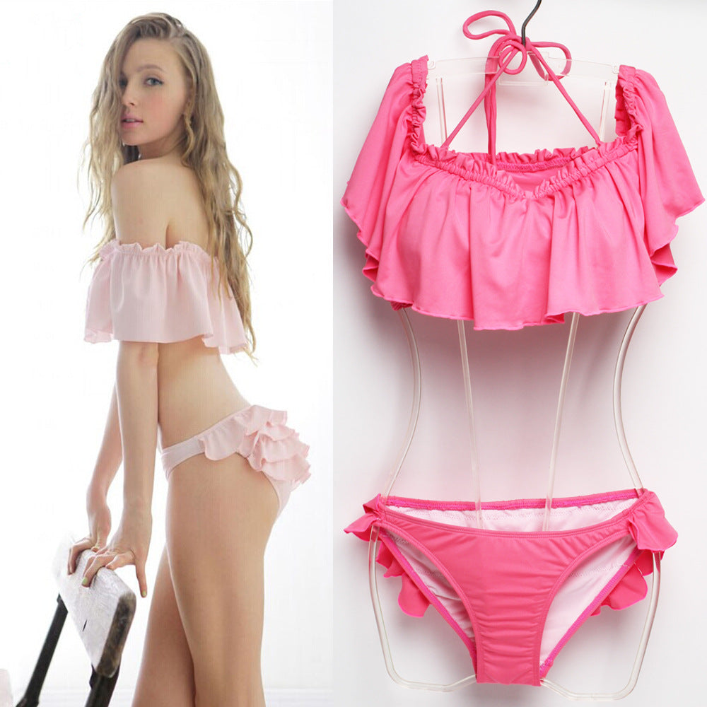 Damen Badeshorts mit Rüschenschnitt EB