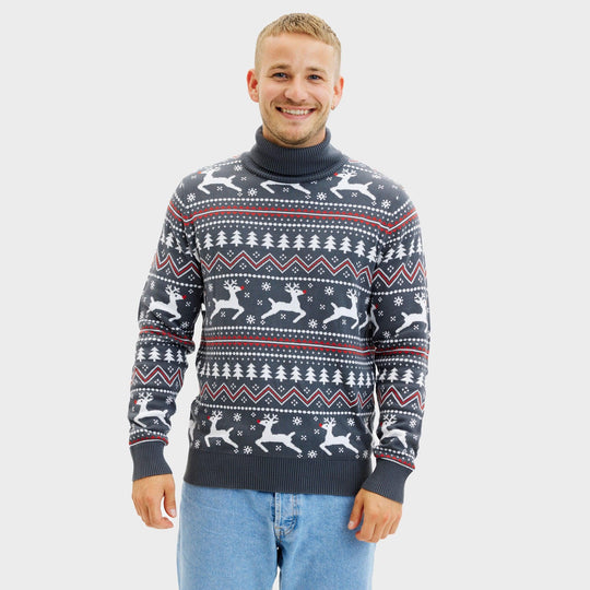 EB | Der stilvolle Highneck Weihnachtsjumper Herren