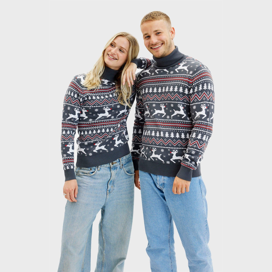 EB | Der stilvolle hochgeschlossene Weihnachtspullover Damen