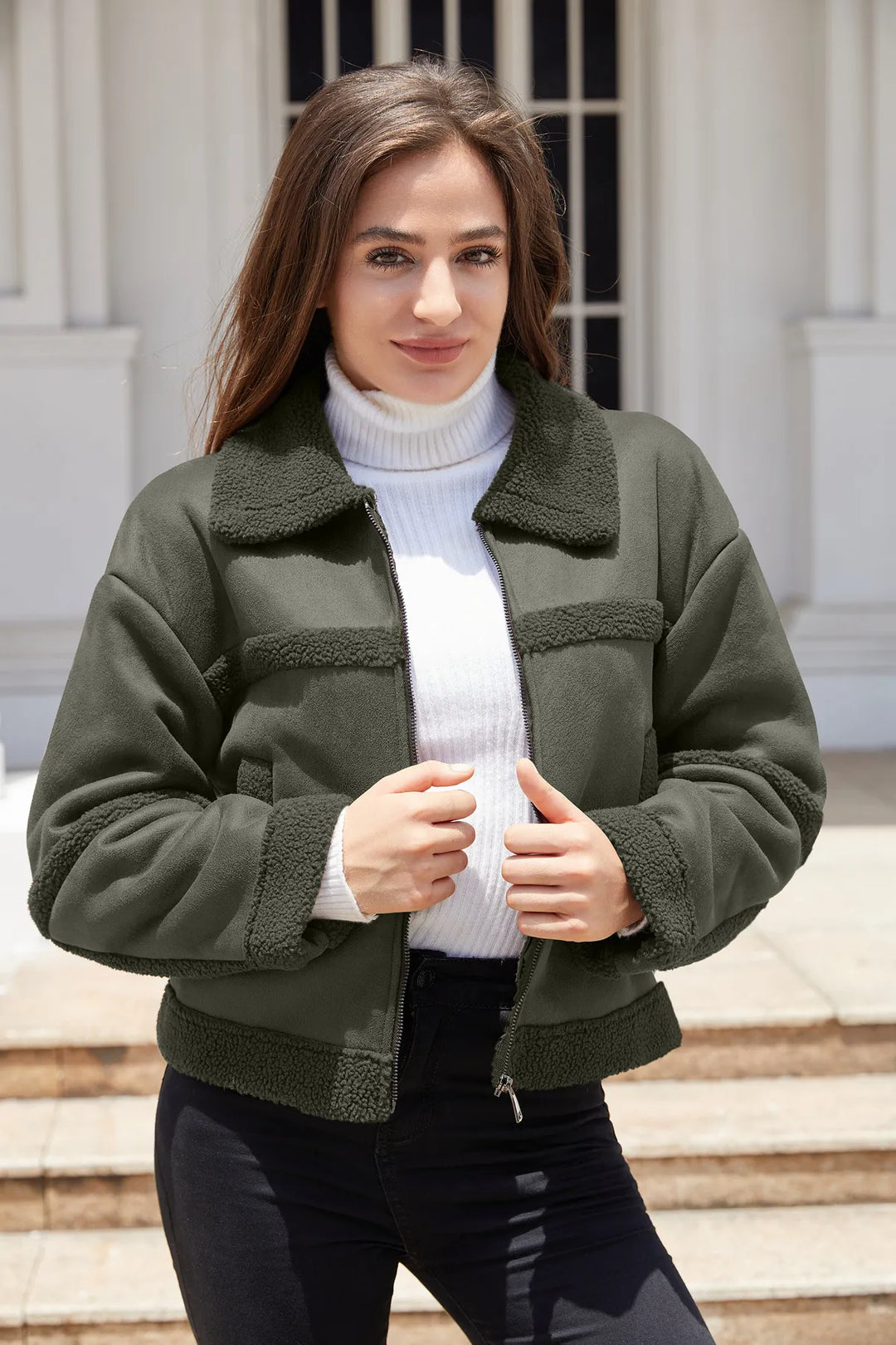 EB | Fleecejacke Warm und Trendy für Damen