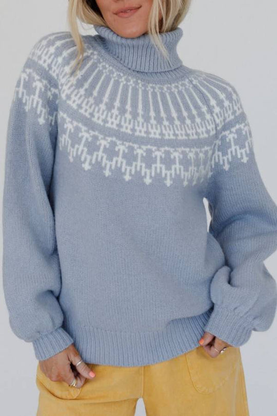 EB | Weihnachts Verdickte Rollkragen Langarm Gestrickter Pullover