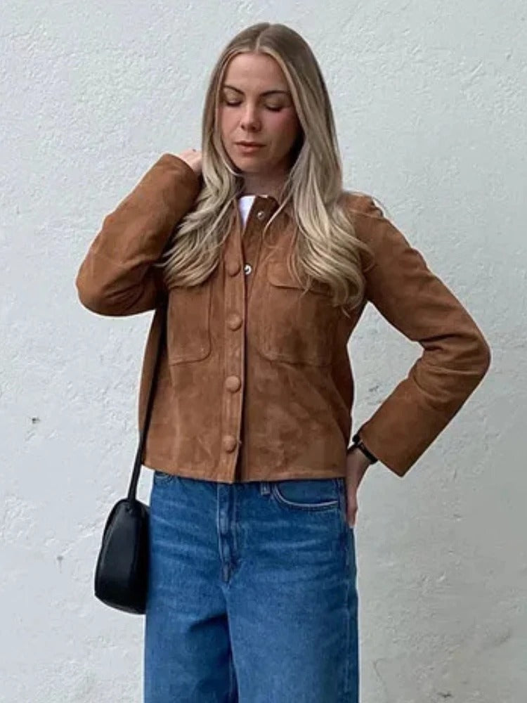 EB | Stylische Wildlederjacke für Damen
