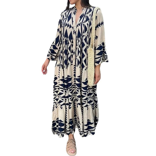 EB | Elegantes lockeres Hemd-Rock-Kleid