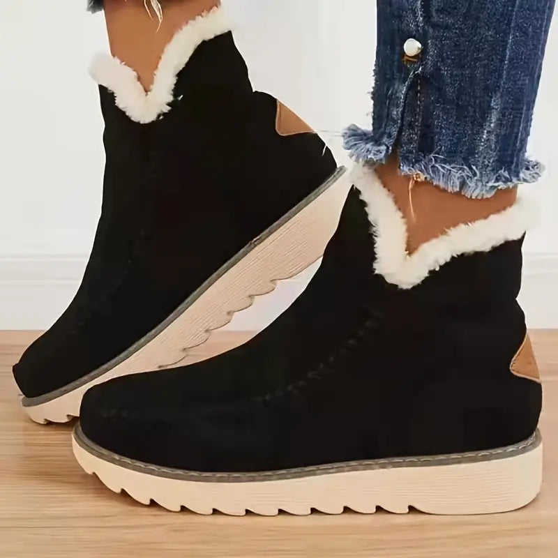 EB | Faux Suede Schnee Retro Baumwollstiefel