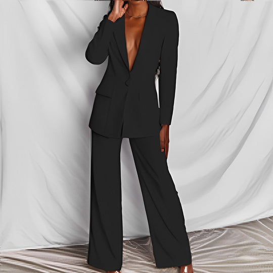 EB | Eleganter Damenanzug mit Langen Ärmeln und Hose