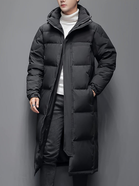 EB | Lange Pufferjacke mit Kapuze Polyester Isolierend und Stilvoll