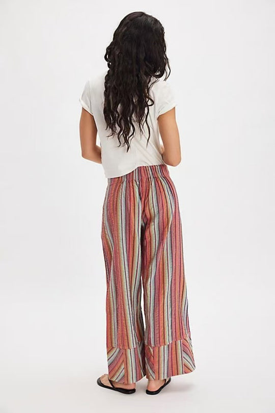 EB | Gestreifte Hose mit weitem Bein