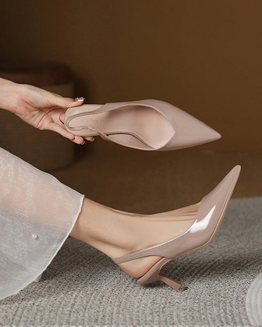 EB | Einfarbige, Temperamentvolle High Heels mit Spitzer Zehenpartie