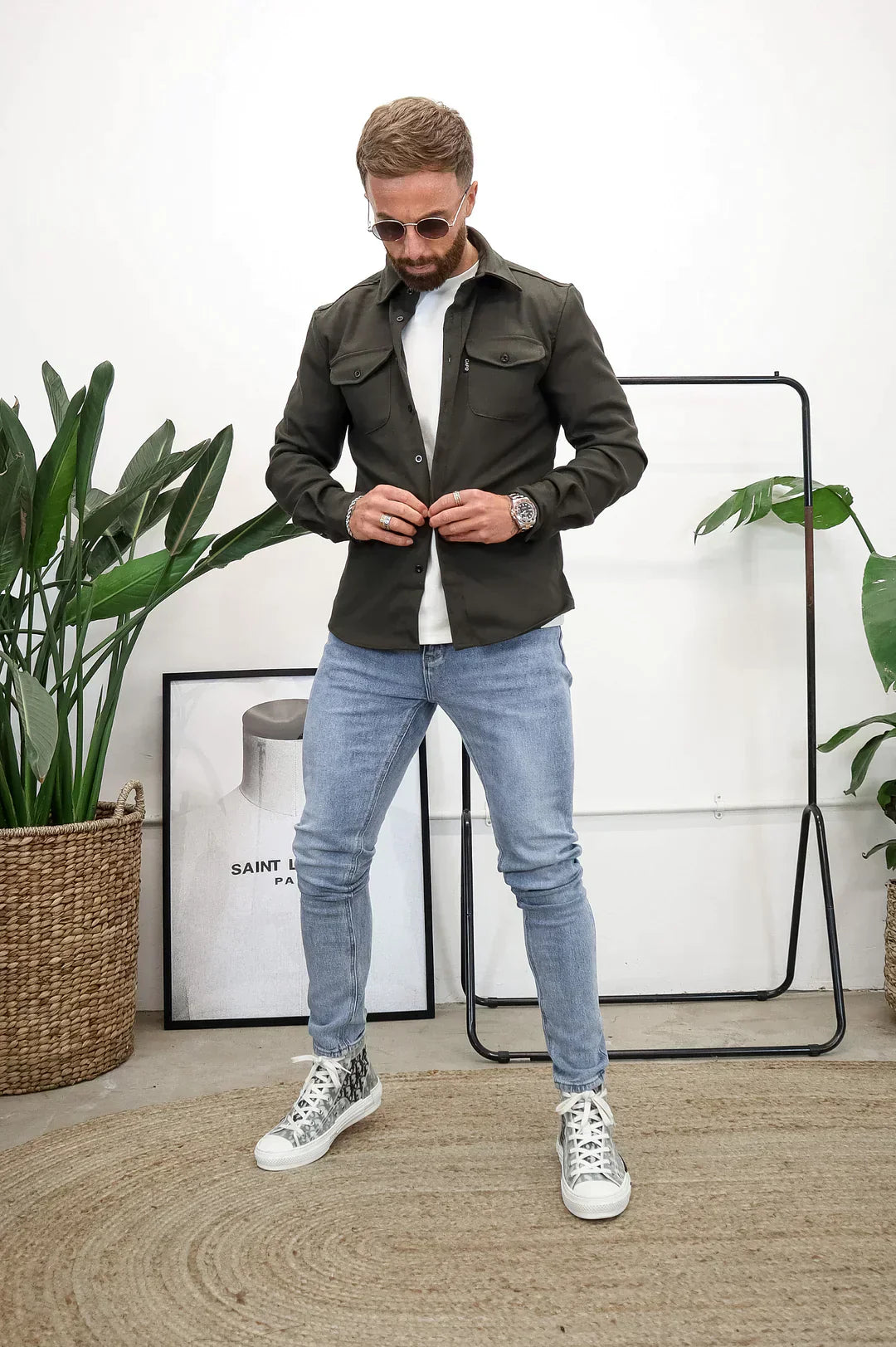 EB | Premium-Jacke mit Knopfverschluss für Herren Stylische und Bequeme Jacke