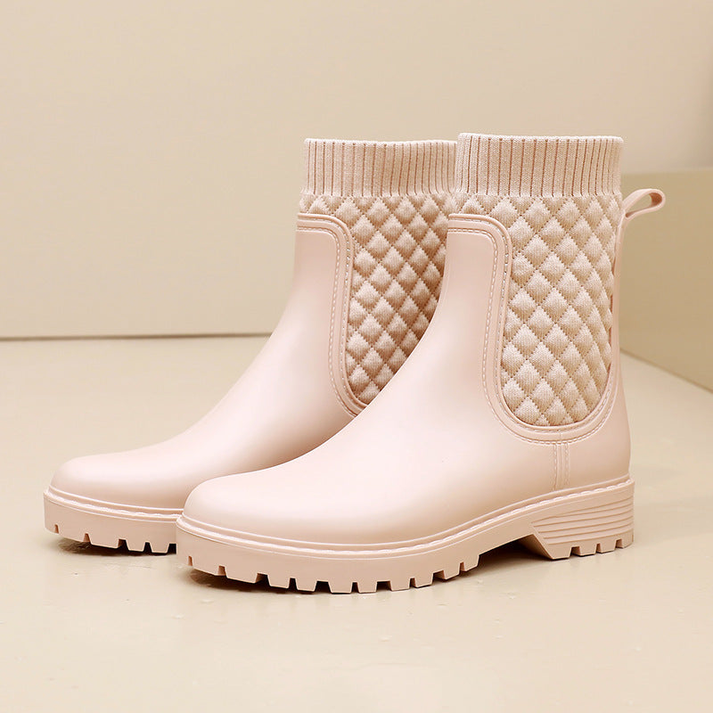Bequeme und Wasserdichte Regenstiefel für Damen EB