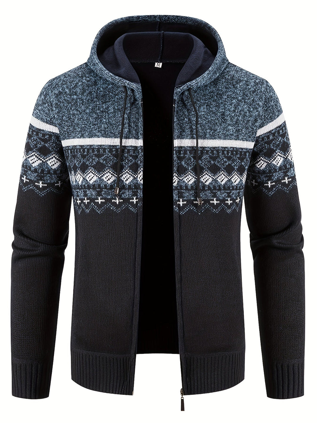 EB | Gemusterter Hoodie Baumwolle und Polyester Warm und Stilvoll