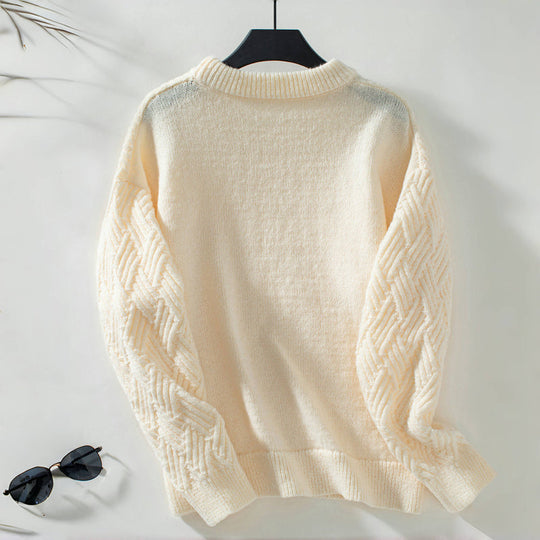 EB | Einfarbiger Pullover Mit Weichem Stoff