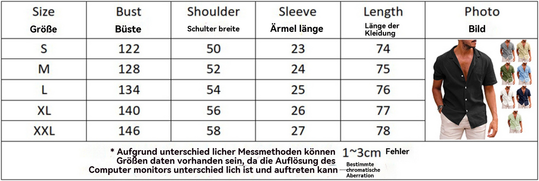 EB | Atmungsaktives Hemd aus Baumwolle und Leinen mit Revers