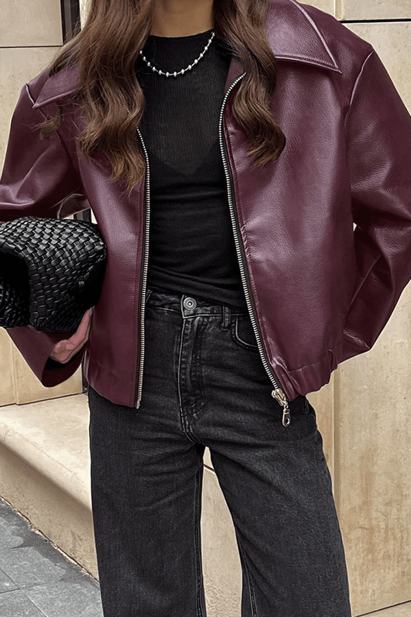 EB | Kurze Kunstlederjacke