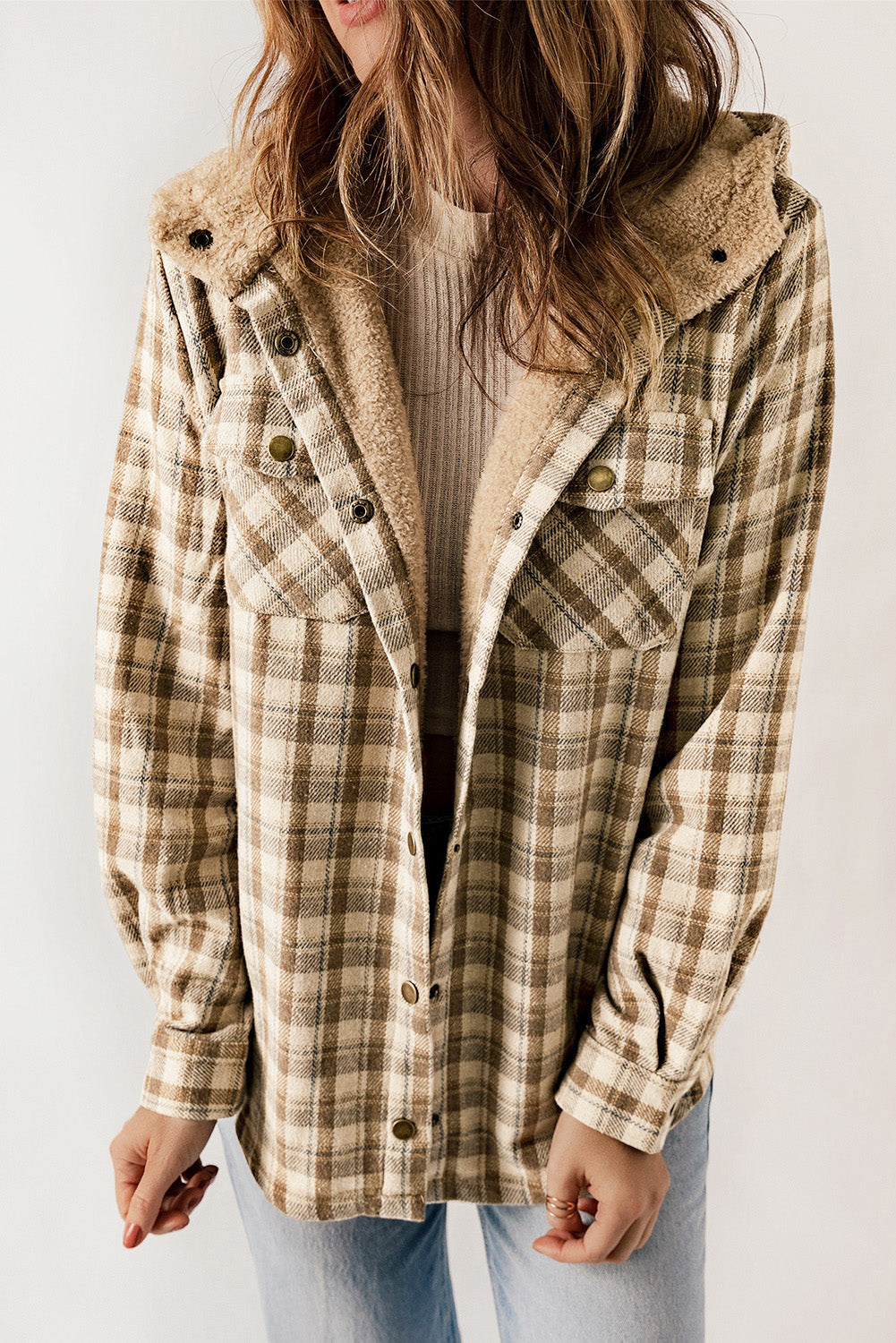 EB | Gitterjacke mit Plüschfutter Warm und Stilvoll Ideal für Den Alltag