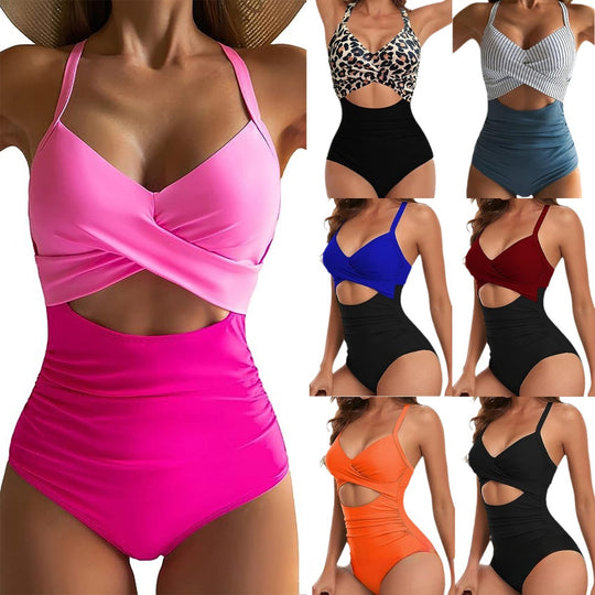 EB | Hohler rückenfreier Bikini mit engen Trägern