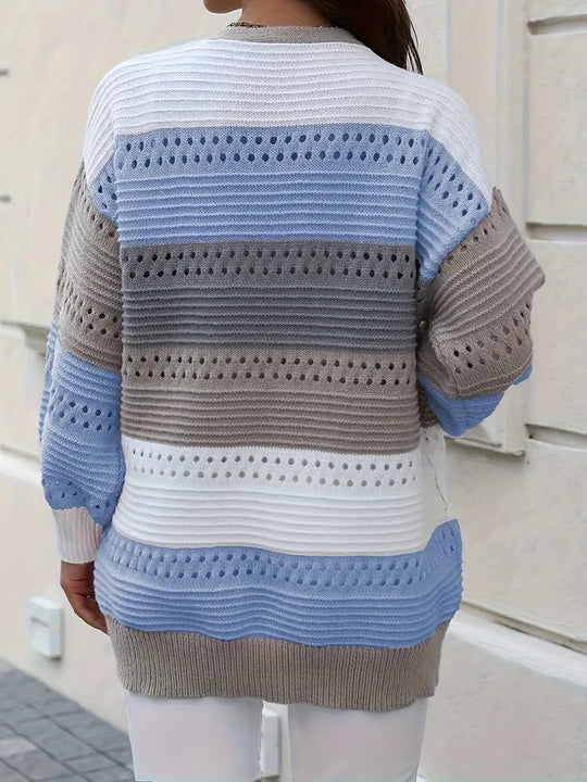 EB | Strickjacke mit Farbblockierungen
