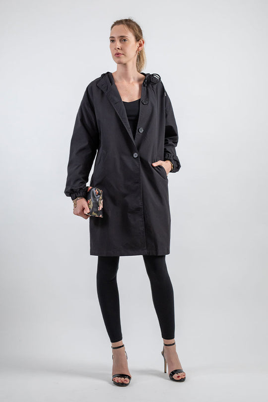 EB | Kapuzen-Windbreaker Übergroße Regenjacke Für Frauen Ideal für Outdoor-Aktivitäten