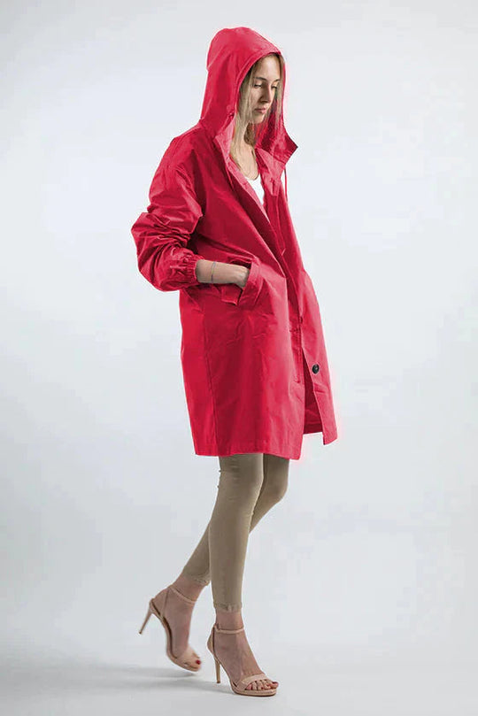 EB | Kapuzen-Windbreaker Übergroße Regenjacke Für Frauen Ideal für Outdoor-Aktivitäten