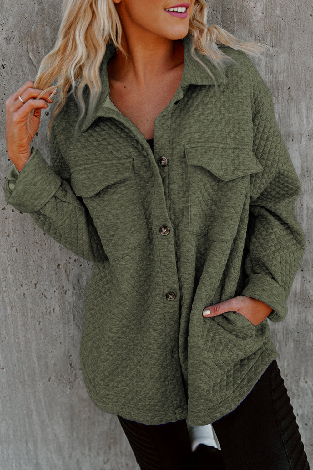 EB | Leichtgewicht Gesteppte Hemdjacke Polyester Komfort und Stil