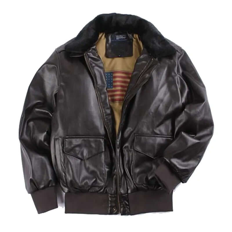 EB | Herren Lederjacke mit praktischen Taschen