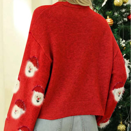EB | Weihnachtlicher Strickpullover mit Rentiermotiv